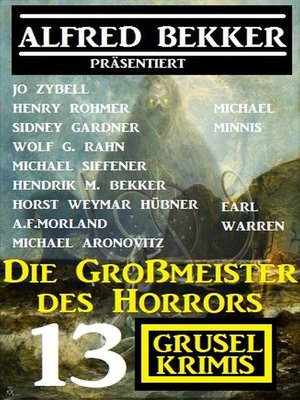 cover image of Die Großmeister des Horrors
